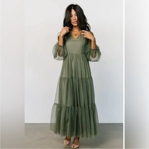 Baltic born - tulle dress -green —Christmas dress!
